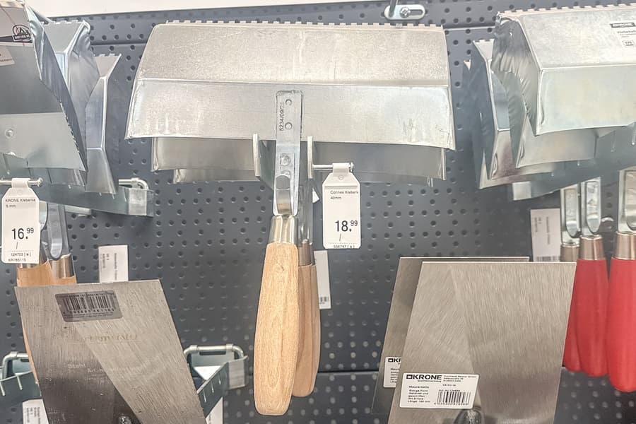 3 Klebekellen